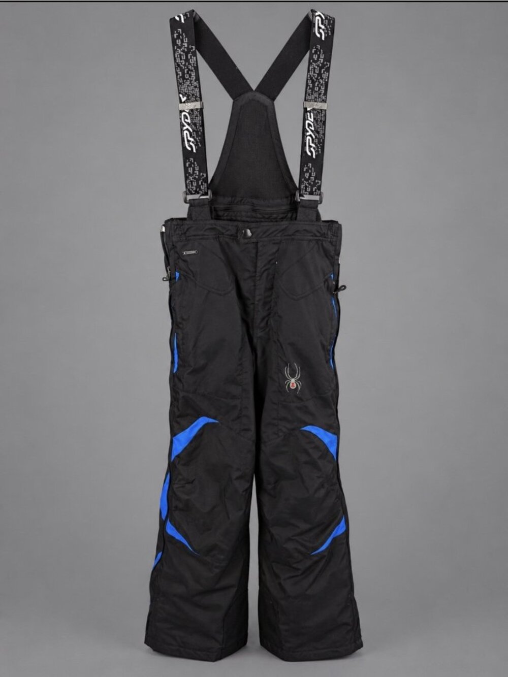 SPYDER Kids Boys Size 16 US Black/Blue Ski/Snow Pants